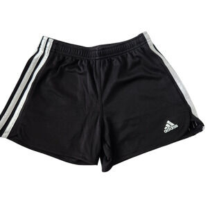 Girls Adidas Shorts Large 14 Black Soccer Shorts Kids Practice Shorts